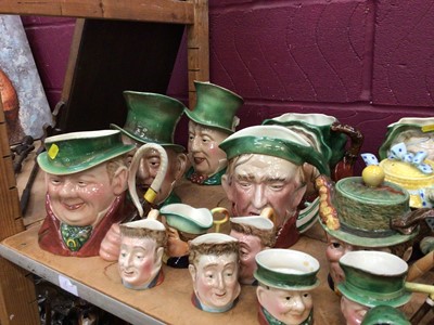 Lot 517 - Large collection of Beswick Dickens character jugs