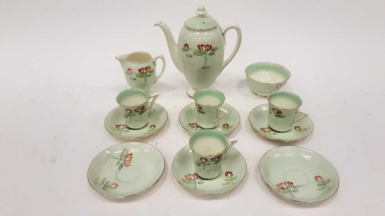 Lot 1345 - Royal Doulton Art Deco tea set