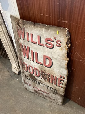 Lot 2620 - Three vintage enamel signs