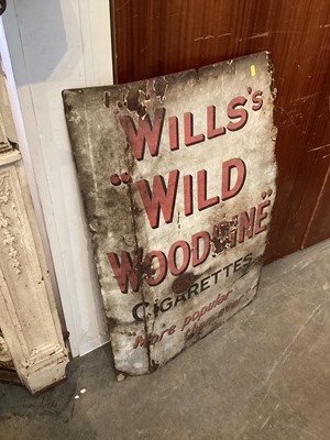 Lot 2620 - Three vintage enamel signs