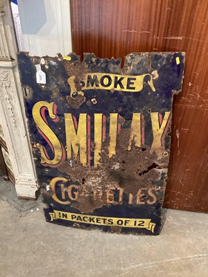 Lot 2620 - Three vintage enamel signs