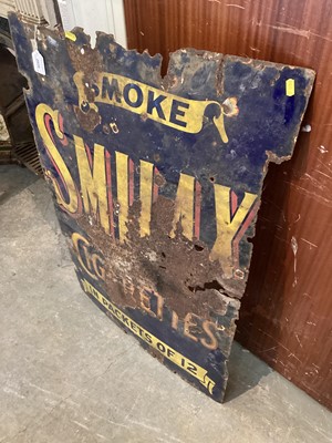 Lot 2620 - Three vintage enamel signs