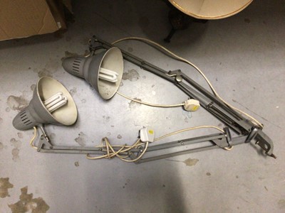 Lot 591 - Two Luxo L-2 angle poise lamps