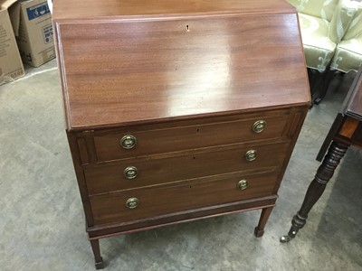 Lot 908 - Mahogany bureau