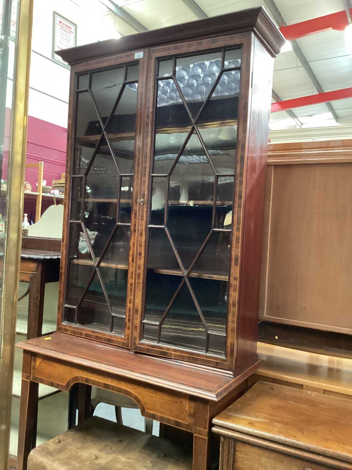Lot 965 Victorian mahogany display with