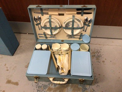 Lot 335 - An unused vintage Brexton hamper and another similar