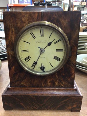 Lot 366 - Victorian Camerer Kuss & Co mantle clock in walnut case