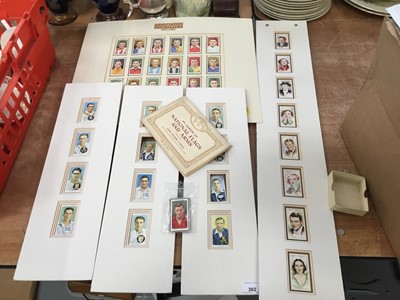 Lot 302 - Quantity of cigarette cards, to include footballers, cricketers and movie stars