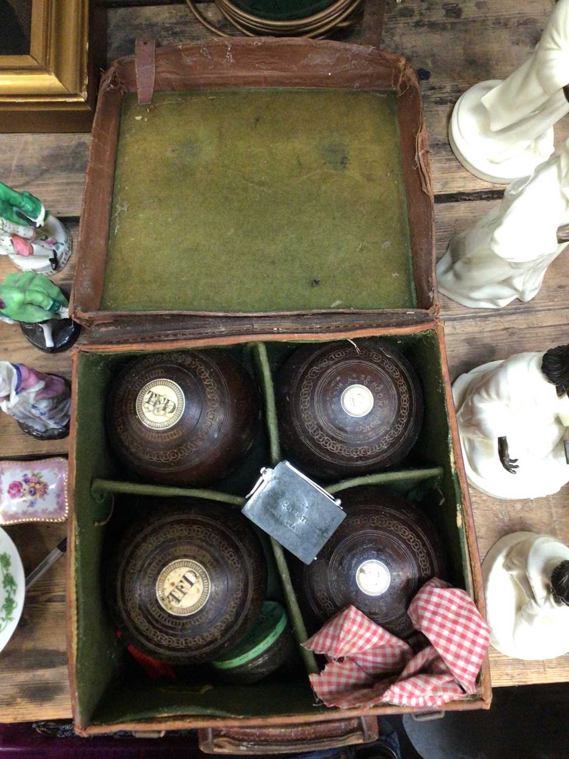 Lot 46 - Antique set of wooden bowls
