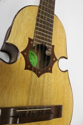 Lot 2333 - Puerto Rican handmade Cuatro ten string guitar