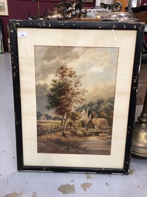 Lot 359 - H R Sylvester 1890, pair of Victorian landscape watercolours