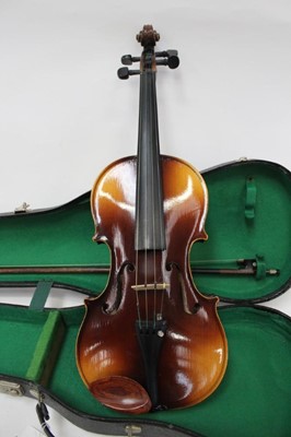 Lot 2363 - Two student violins