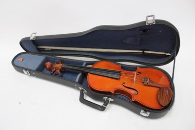 Lot 2363 - Two student violins