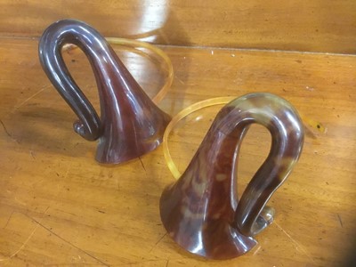 Lot 454 - Two early Bakelite hearing aids