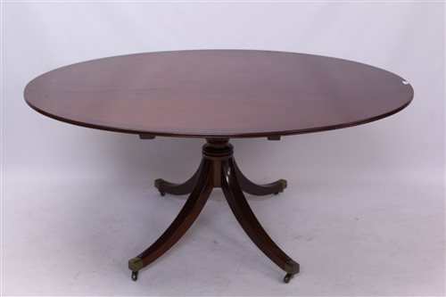 Lot 1445 - Regency-style mahogany dining table, by