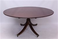 Lot 1445 - Regency-style mahogany dining table, by Redman...