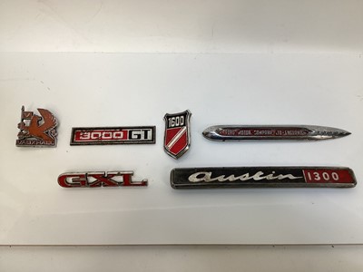 Lot 2106 - Collection of assorted 1950's - 1980's car badges, to include British Leyland, BMC, Vauxhall, Rootes Group, Ford and others (approx. 100)