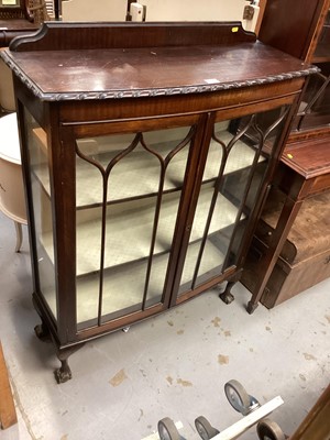Lot 964 - Early 20th century mahogany bowfront display cabinet