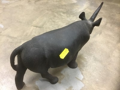 Lot 163 - African carved figure of a rhino