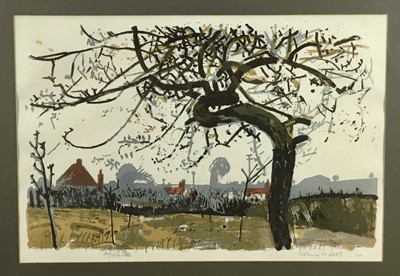 Lot 98 - Edwin La Dell (1914-1970), signed print apple tree