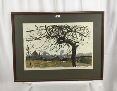 Lot 98 - Edwin La Dell (1914-1970), signed print apple tree