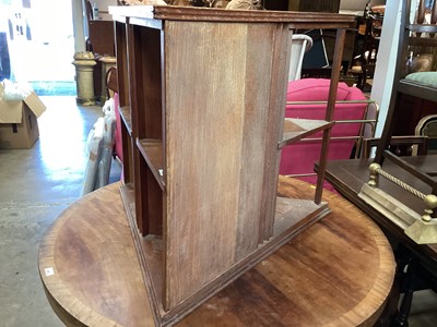 Lot 1031 - 1930s oak corner bookcase