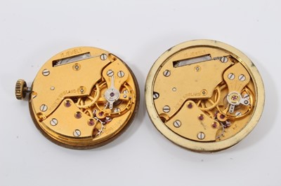 Lot 90 - Smiths Imperial gold plated wristwatch, Smiths Astral wristwatch and collection of six watch movements