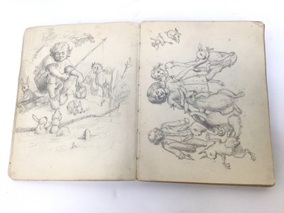 Lot 322 - Early 20th century sketchbook