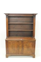 Lot 1459 - Regency mahogany two height open Bookscase...