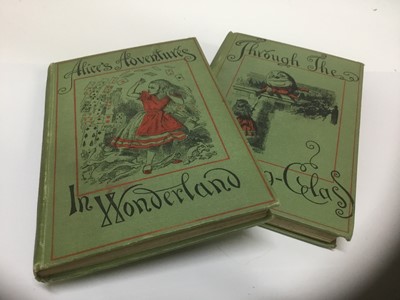 Lot 1741 - Lewis Carroll - First edition of the peoples edition of Alice in Wonderland and the looking glass 1887