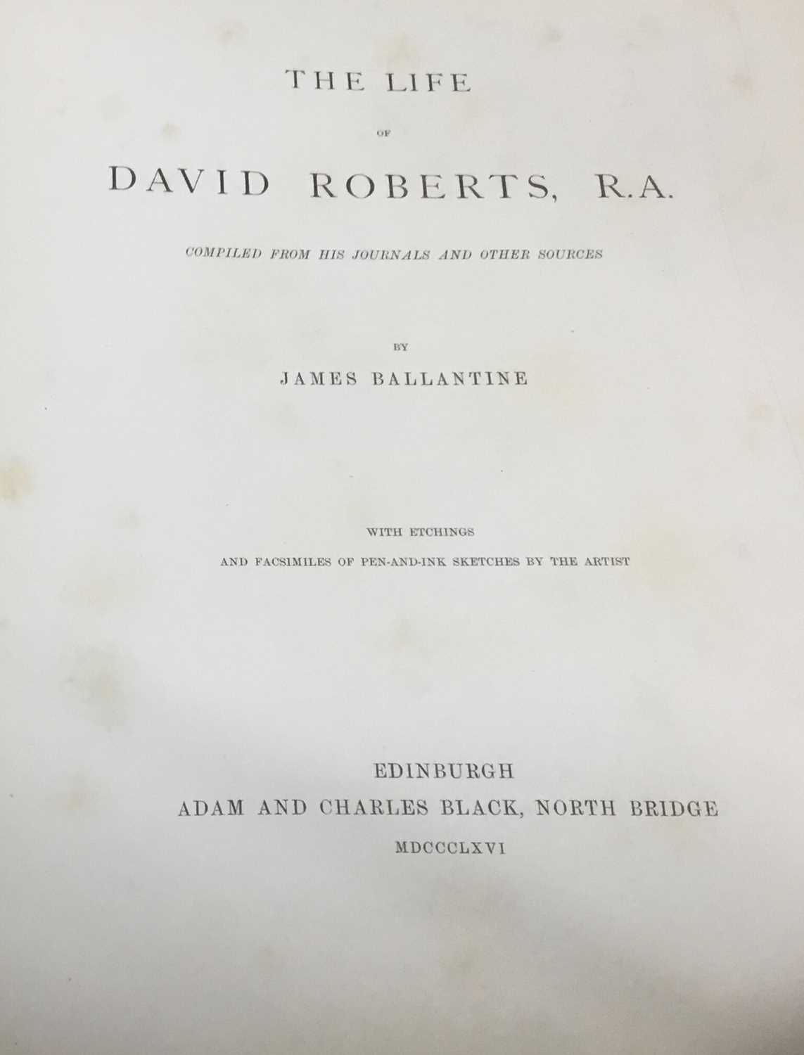 Lot 1744 - Book- Life of David Roberts, signed by the author