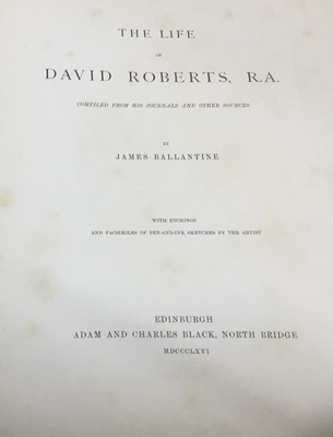 Lot 1744 - Book- Life of David Roberts, signed by the author