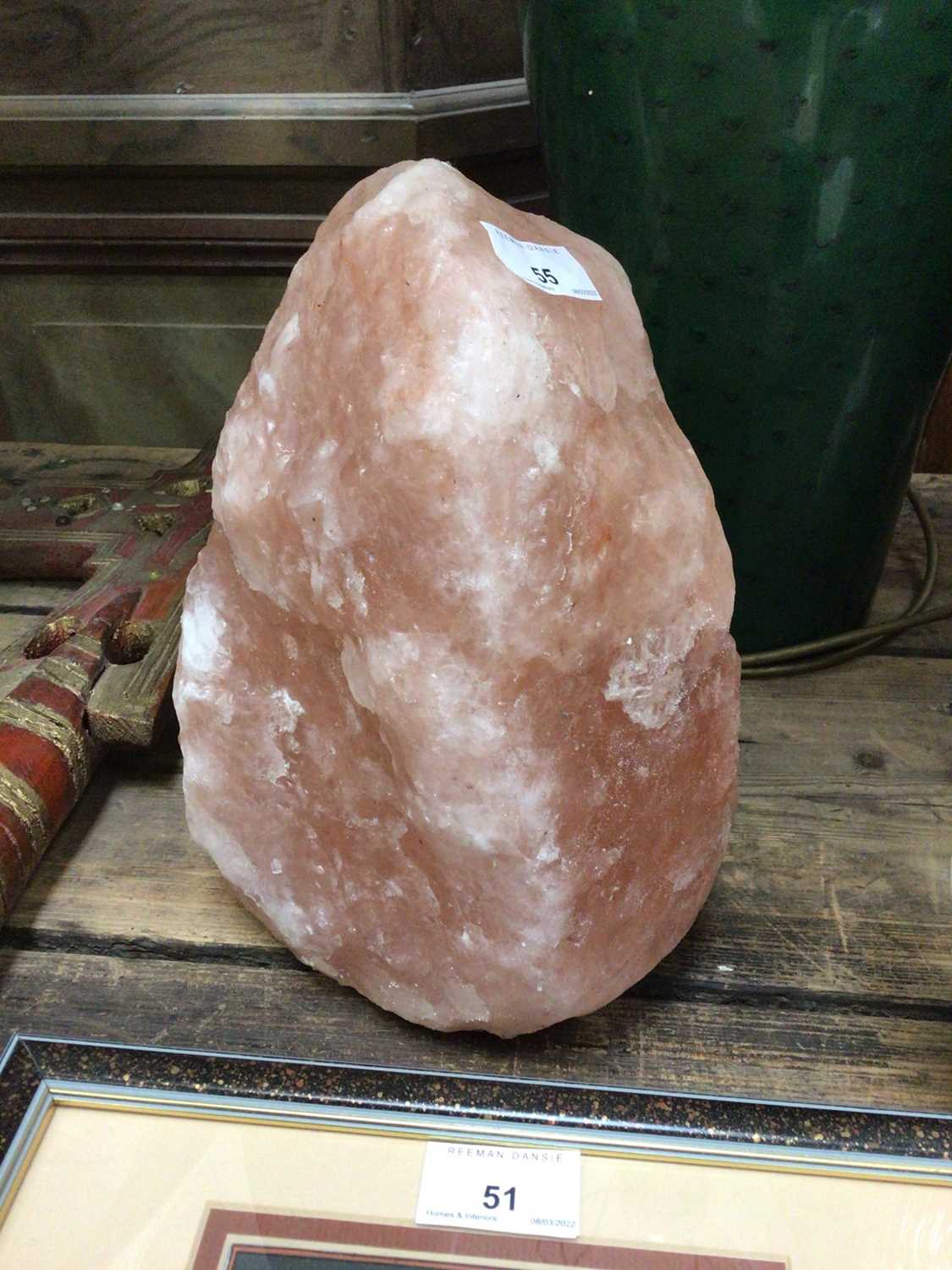Lot 55 - Large specimen piece of pink Himalayan salt