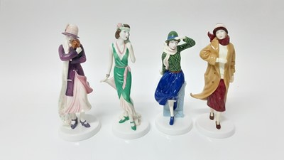 Lot 123 - Four Royal Doulton Pretty Ladies figures - Phillipa HN4767, Julia HN4986, Theresa HN4993 and Ruth HN4994