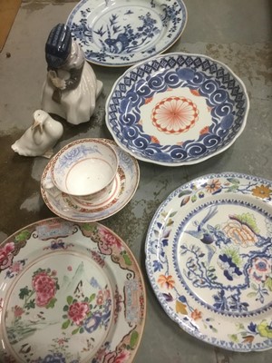 Lot 237 - 18th century Chinese porcelain dish, another, various other items
