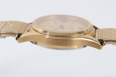 Lot 247 - 1980s ladies Omega Seamaster gold plated quartz wristwatch in original box