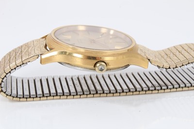 Lot 248 - 1980s gentleman's Omega De Ville gold plated quartz wristwatch in original box