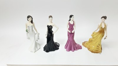 Lot 125 - Four Royal Doulton Pretty Ladies figures - Gabriella HN5013, Jasmine HN5483, Natalie HN5012 and Victoria HN5011