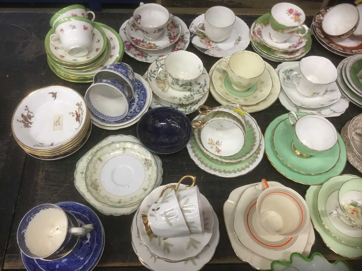 Lot 146 Collection of teacups and saucers