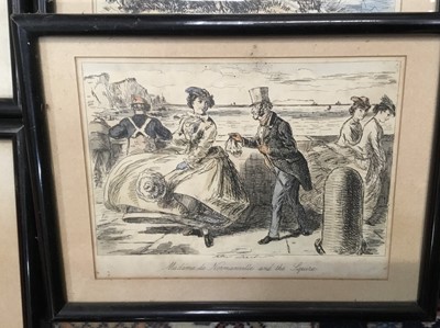 Lot 121 - Mixed lot of prints and engravings to include antique engravings of Essex country house and views