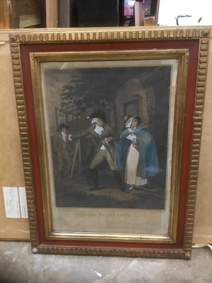 Lot 182 - Set of four hand tinted 19th century engravings after George Morland - The Elopement