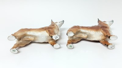 Lot 130 - Two Royal Doulton model Welsh Corgi HN2558, together with another HN2559 (3)
