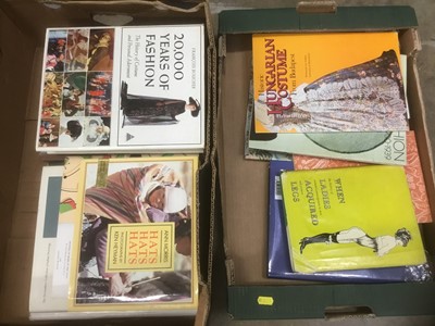 Lot 201 - Two boxes of fashion and design books and magazines
