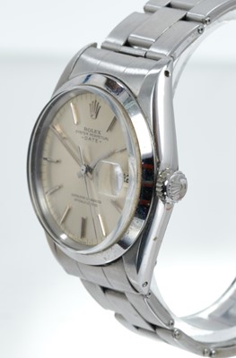 Lot 563 - 1970s gentlemen's Rolex Oyster Perpetual Date Superlative Chronometer stainless steel wristwatch, model 1500