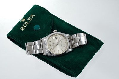 Lot 563 - 1970s gentlemen's Rolex Oyster Perpetual Date Superlative Chronometer stainless steel wristwatch, model 1500