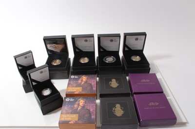 Lot 486 - G.B. - The Royal Mint mixed silver proof coins to include £5's 'The Centenary of the House of Windsor' 2017 x 2, £2's 'Olympic Games Handover Ceremony' 2008, 'Charles Darwin' 2009, 'Florence Nighti...