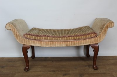 Lot 1452 - Double scroll end window seat in the Victorian style