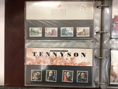 Lot 1406 - Stamps G.B. Queen Elizabeth collection housed in Stanley Gibbons hingeless albums to include early commemorative and definitive issues, watermark varieties, phosphor issues various presentation pac...