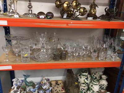 Lot 292 - Collection of crystal glass, Royal Brierley and others, including wine glasses, tumblers, etc
