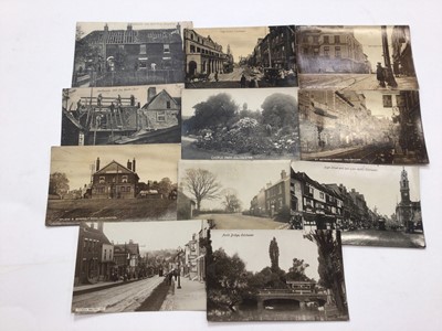 Lot 1443 - Colchester Postcards including Real Photographic Social History Charles Brown Hardware Horse and Cart with Tradesmen (two different cards).  Charles Brown & Sons Horse and Cart drawn oil tank,..